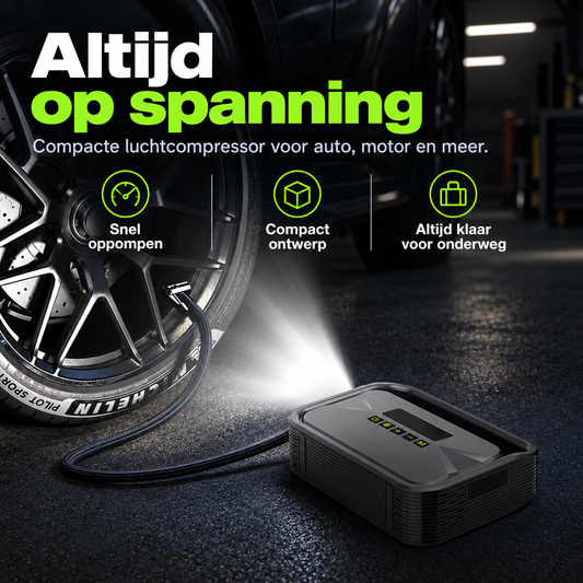 QSTOCK IGNITE Jump Starter met luchtcompressor