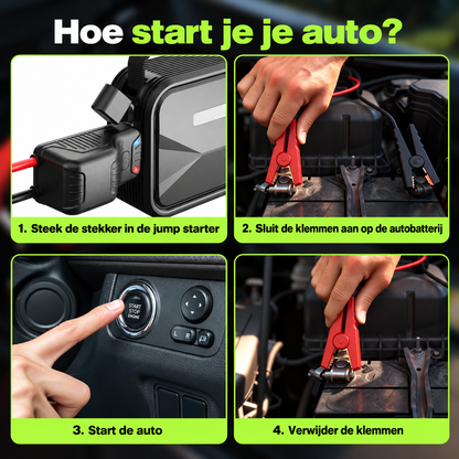 QSTOCK IGNITE Jump Starter met luchtcompressor